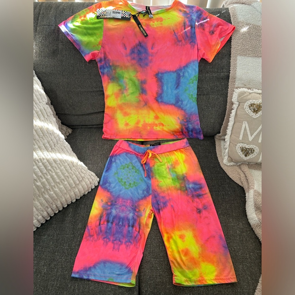 💛Colorful Tie-Dye Juniors 2 Piece Set🩷